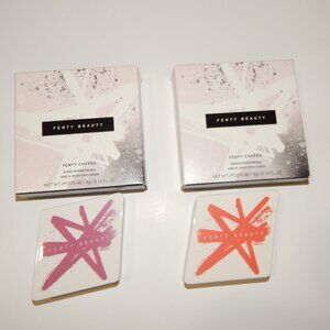 Fenty Beauty Cheeks Lolly Poppy 03 & Summertime Wine 04 Cream Blush - BNIB